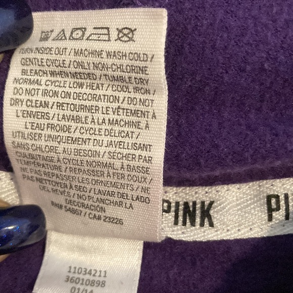 PINK Victoria’s Secret purple hoodie - Picture 7 of 7